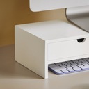 Подставка для монитора Компьютерные мониторы Книжный шкаф с 2 ящиками BBF02-W