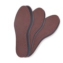 Стельки для обуви женские кожаные - Кожа Коричневые - 3 пары