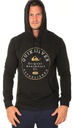 Mikina Quiksilver Circle Trim Hood - KVJ0/Black Druh s kapucňou