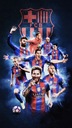 Плакат ФК Барселона Барса Лионель Месси Лео 90x60