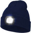 Утепленная зимняя шапка с фонариком, светодиодной лампой, зарядкой через USB, 4 режима освещения.