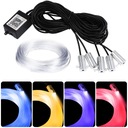 CABLE DE FIBRA ÓPTICA EL WIRE DIODO LUMINOSO LED RGB AMBIENT CONTROL REMOTO 6M 