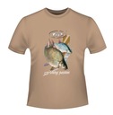 STYLOWA KOSZULKA T-SHIRT Z RYBĄ - BIAŁA RYBA-XL