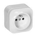 Розетка одинарная ToDo 2P+Z IP20, белая