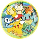 TALERZYKI URODZINOWE PAPIEROWE POKEMON GO PIKACHU URODZINY 8szt