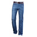 Pánske džínsy jednoduchého strihu, rovné nohavice Dominujúca farba prehľadná
