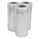 Мини-стрейч-фольга, 118 метров, 15 см, бесцветная, 0,45 кг.