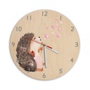 ТИХИЕ Настенные часы для детской комнаты ЕЖИК, 30 см