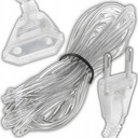 ОДИНОЧНЫЙ ПЛОСКИЙ УДЛИНИТЕЛЬ 1 РОЗЕТКА 5 М ДЛЯ ЗАНАВЕСНЫХ РОЖДЕСТВЕНСКИХ СВЕТИЛЬНИКОВ