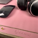 Защитный коврик для клавиатуры и мыши на стол 90х45 см 2x розовый