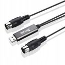 Интерфейс адаптера конвертера USB-A в MIDI для 16-канального входа и выхода ключевых органов