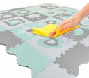 Podložka Penové Puzzle Vzdelávacie Veľké Hrubé 36ks Šírka produktu 128 cm