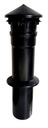 Kominek wentylacyjny fi110 wys 56cm czarne DAKAJ