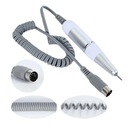 Rączka do frezarki do manicure hybrydowego cicha lekka biało-srebrna