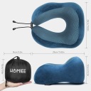 BJ628 ПОДУШКА ДОРОЖНАЯ HOMIEE Z PIANKI MEMORY + ПОДАРКИ (NIEBIESKA)  фото 5