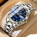 Luxusné pánske vodotesné svetelné kremenné hodinky z nerezovej ocele Značka bez marki