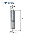 FILTRON PP 976/2 Palivový filter Výrobca dielov Filtron