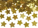 Золотая трубка для стрельбы конфетти диаметром 40 см со звездами