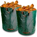 ПРОЧНАЯ САДОВАЯ КОРЗИНА ДЛЯ ЛИСТЬЕВ МЕШОК ДЛЯ ТРАВЫ 270Л XXL