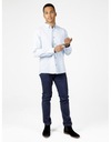 Elegantné pánske NOHAVICE Chinos Casual Tapered Fit tmavomodré W30 L30 Model Cross Jeans Chino Tapered Fit