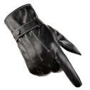 Pánske kožené hmatové rukavice čierne Model R0057