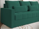Sofa rozkładana z funkcją spania HOT pojemnik na pościel butelkowa zieleń Szerokość mebla 220 cm
