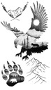 Наклейка на тело с орлами и птицами M88
