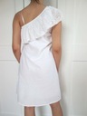 Cropp biele letné šaty 100% bavlna vintage volánik výšivka XS S ako NOVÁ Dĺžka midi