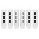 6 бутылочных фильтров Dafi SOFT и SOLID белого цвета.