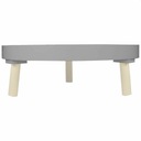 Круглый поднос для кровати СТОЛ 45см ГРАФИТ