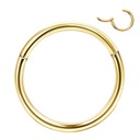 Кольцо-кликер с сегментом из титана и золота 1,2/8