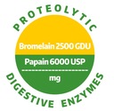 Aliness Bromelaina 500mg, Papaina 200 mg x 100 kapsułek VEGE Forma kapsułki