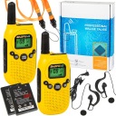 HANDS-FREE 2x WALKIE TALKIE BAOFENG BF-T6 PMR HIGH RANGE FOR CHILDREN