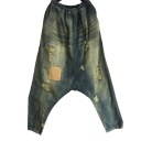 Брюки женские - шаровары - носят с дырками.