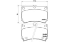 BREMBO DROIT 49 016 KIT PLAQUETTES FREINS FREINS DISQUEphoto 15
