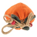 CHIŃSKA TOREBKA Z MOTYWEM OWOCU KAKI (PERSYMONY) I AMULETEM FENG SHUI фото 4