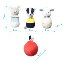 Babyono Плюшевые кегли для боулинга BADGER EDMUND FRIENDS