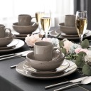 Столовая посуда Vancasso boho stoneware бронза 16el на 4 персоны