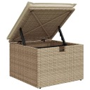 VIDAXL КОМПЛЕКТ SOF OGRODOWYCH Z ПОДУШКА 9 PCS БЕЖЕВИЙ POLY RATTAN  фото 10