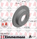 2× DISQUES DE FREIN ZIMMERMANN 590.2807.52 + 21947.155.1 ZIM SABOTS DE FREIN FREINS /TYL/ TOYOTA LANDCRUISER 90- photo 2 - milautoparts-fr.ukrlive.com