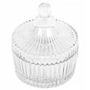 ХРУСТАЛЬНАЯ СТЕКЛЯННАЯ САХАРНИЦА, ДЕКОРАТИВНАЯ