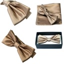 Галстук-бабочка матового перламутрового бежевого цвета, 300 узоров