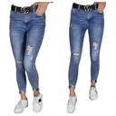 ДЖИНСЫ M.SARA 7/8 С ДЫРКИМИ И МОЛНИЕЙ 26