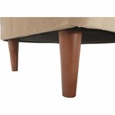 Moderný taburet, béžovozlatá/orech, RUFINO 2 NEW Hĺbka nábytku 40 cm
