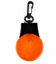 Светоотражающий импульсный светодиодный оранжевый брелок для ключей, 3 режима
