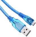 Кабель MicroUSB B — A 2.0 синий — 1 м для Arduino ESP32 ESP8266