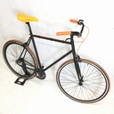 Городской велосипед Baluma, односкоростной, с фиксированной передачей, Black Mandarin 56
