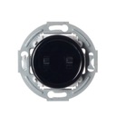 LOFT WŁĄCZNIK PODWÓJNY CZARNY JLM BEZ RAMKI RETRO FRENCH STYLE