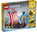 LEGO 31132 Creator 3в1 Корабль викингов и змея