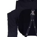 Tepláková súprava Gotická mikina s kapucňou Active Wear Topy s dlhým veľ. Dominujúca farba prehľadná